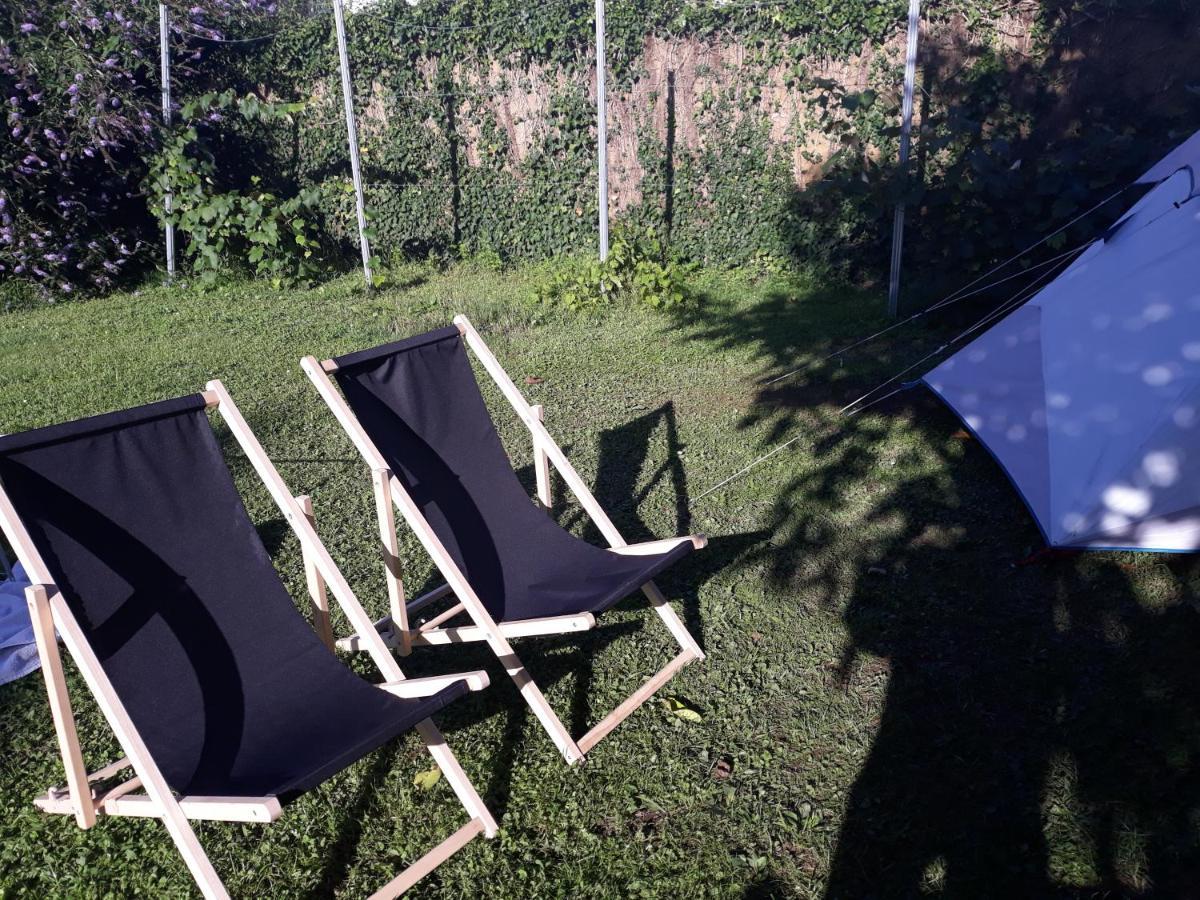 Camping Under The Walnut In Your Own Tent On A Shared Lot And Shared Bathroom Ljubljana Kültér fotó